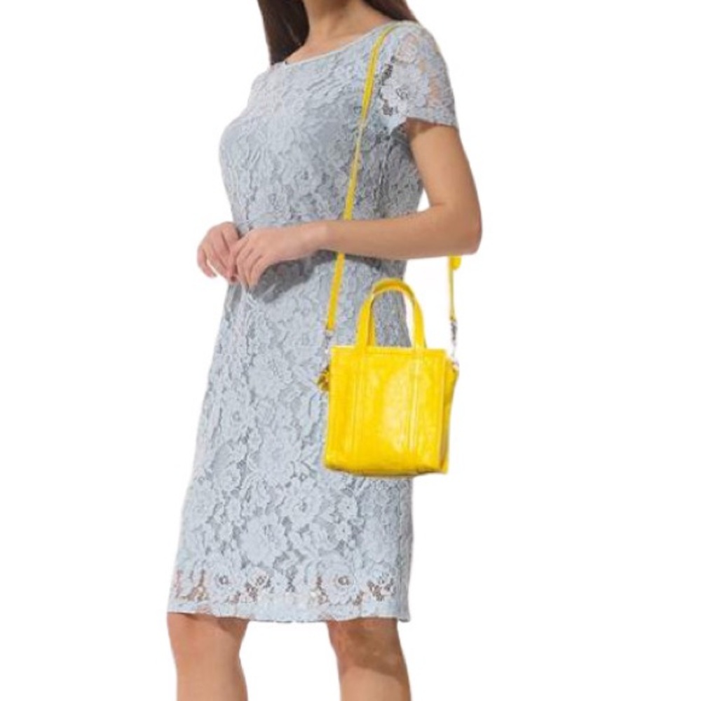 Balenciaga Leather Bazaar Crossbody Tote